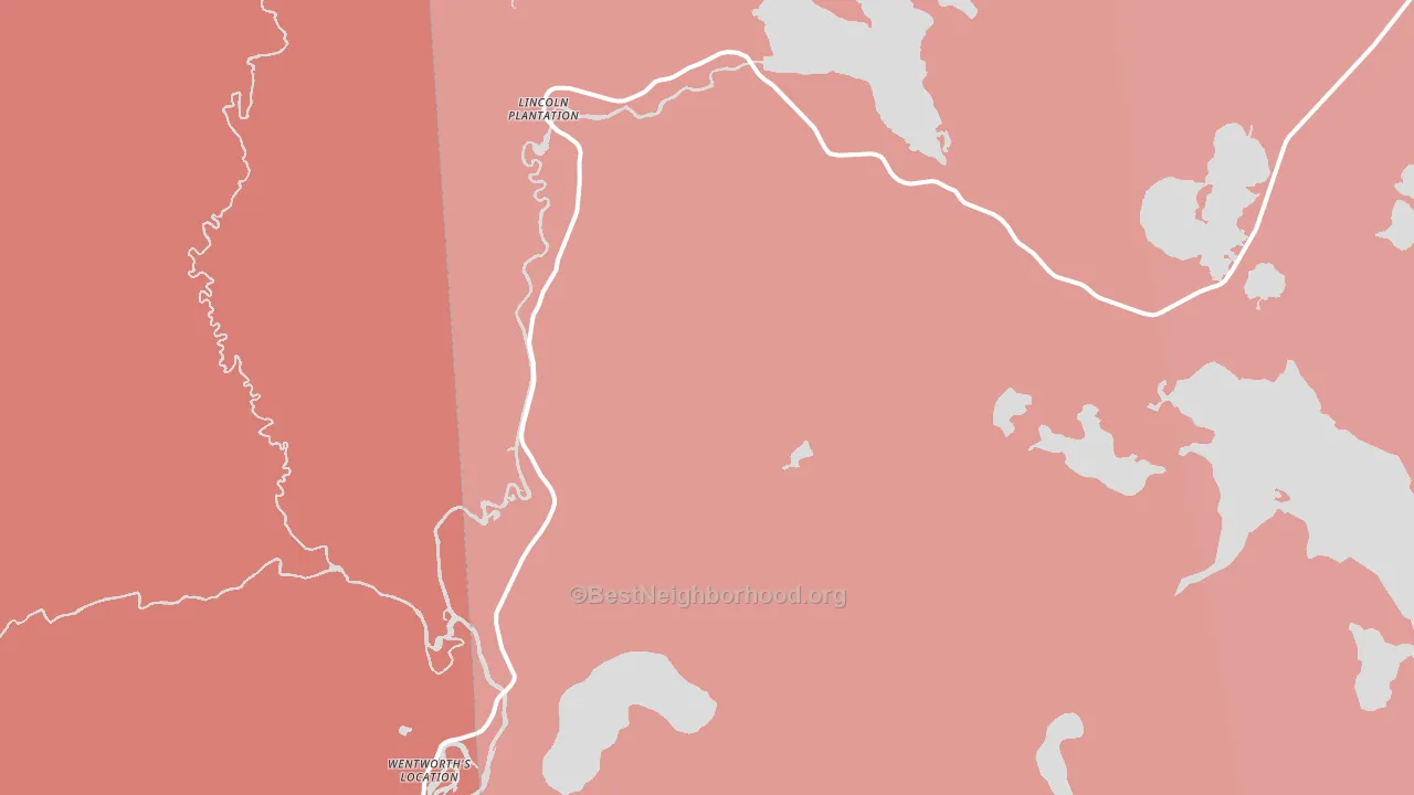 Wilsons Mills, ME block-group political-lean map