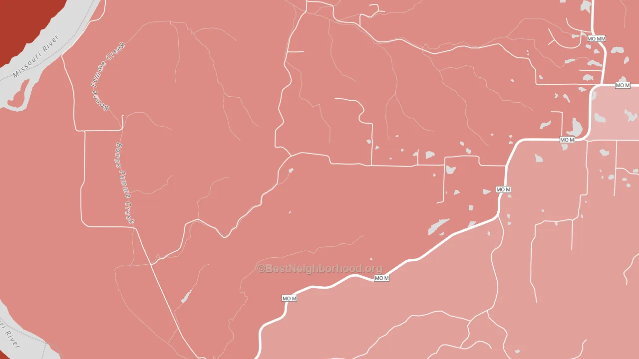 Wilton, MO block-group political-lean map