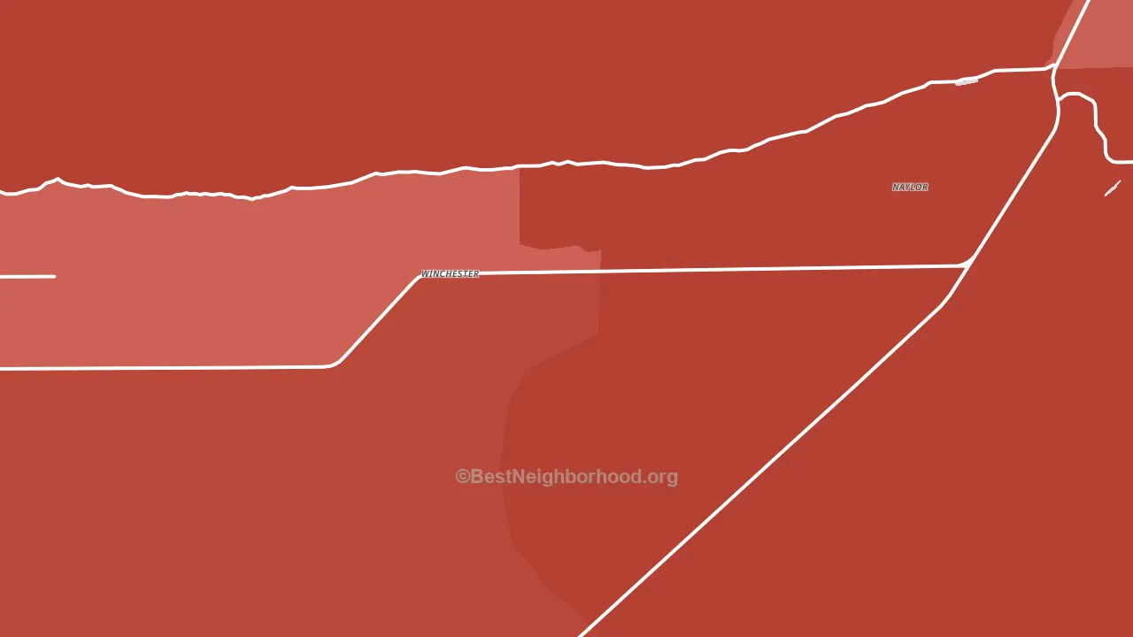 Winchester, WA block-group political-lean map