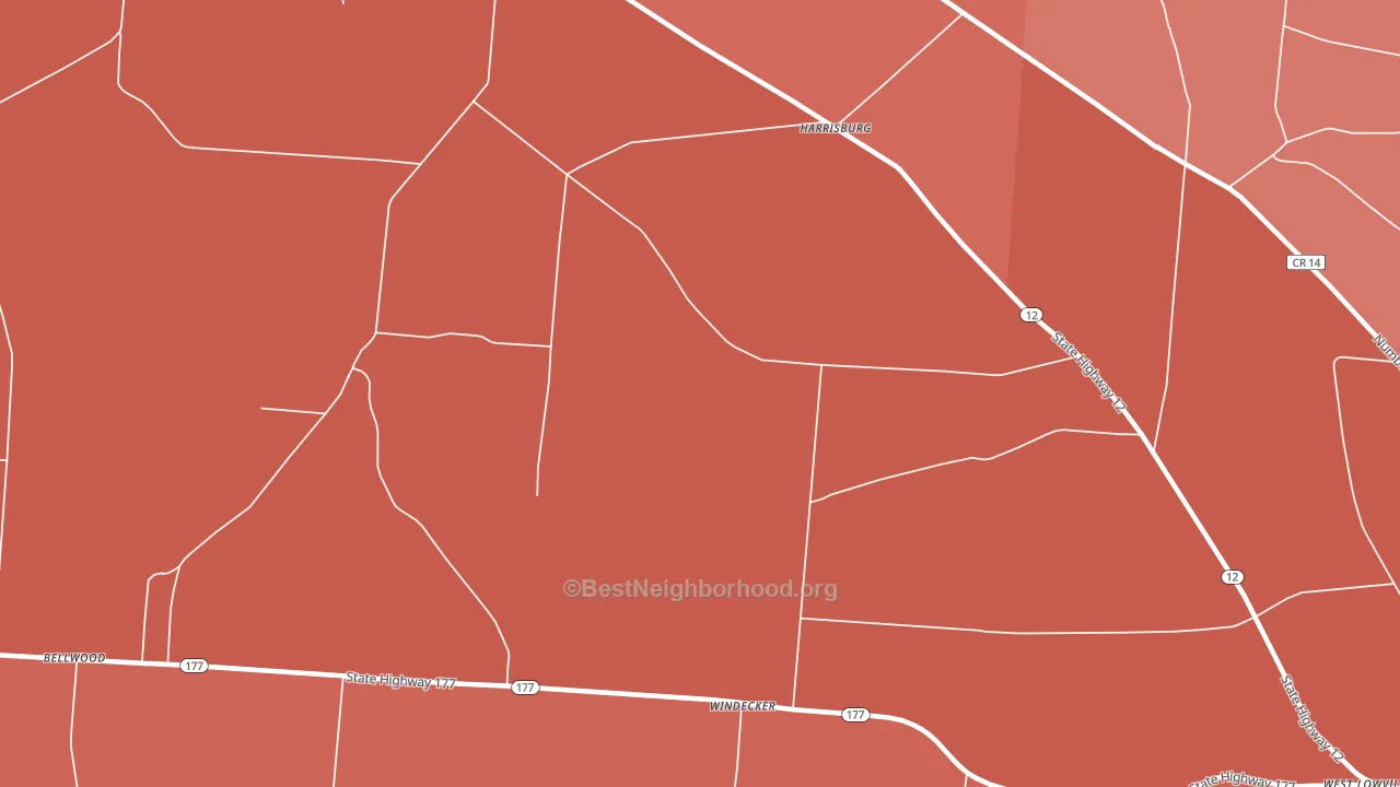 Windecker, NY block-group political-lean map