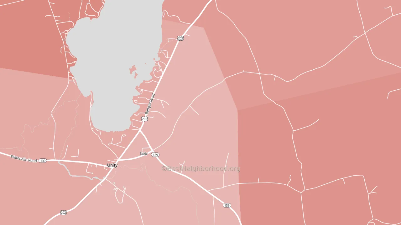 Windemere, ME block-group political-lean map
