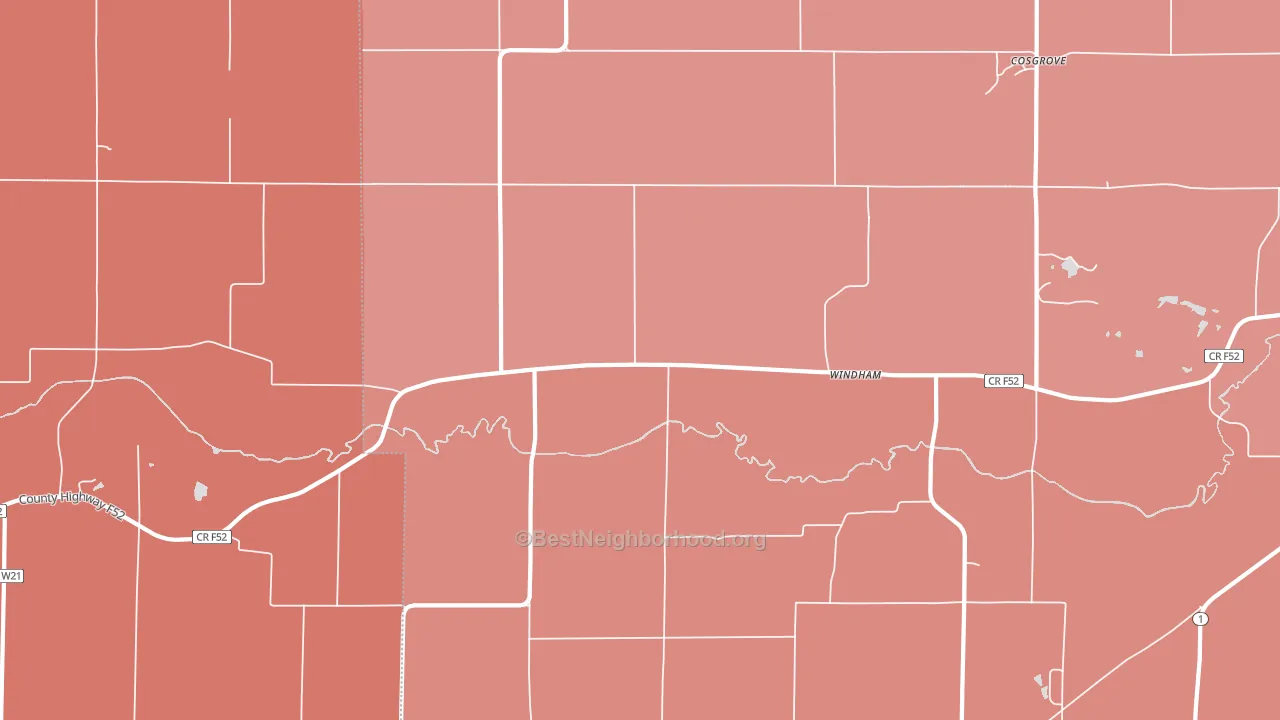 Windham, IA block-group political-lean map