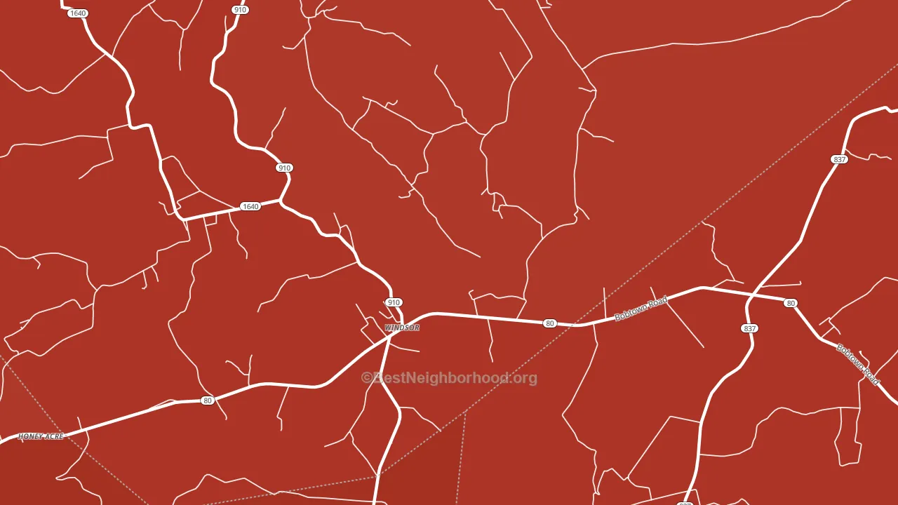 Windsor, KY block-group political-lean map