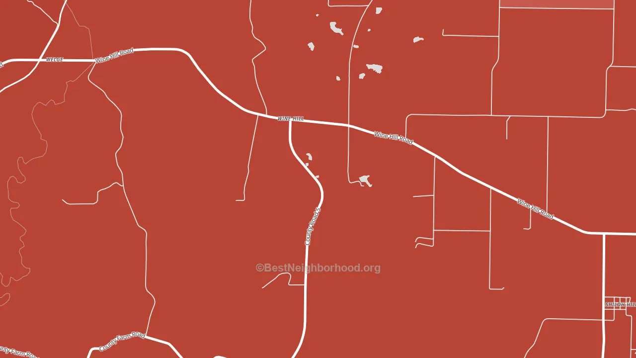 Wine Hill, IL block-group political-lean map