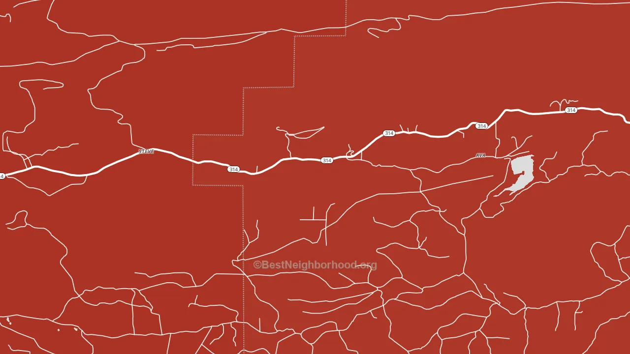 Wing, AR block-group political-lean map