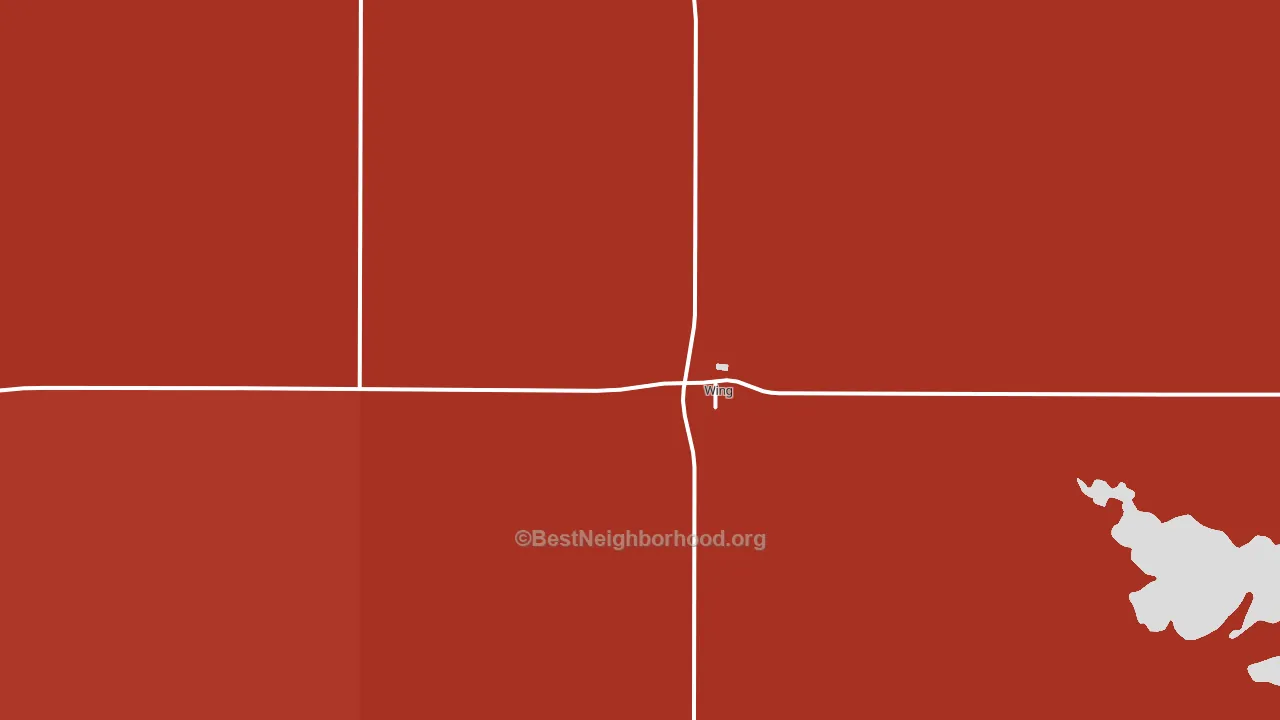 Wing, ND block-group political-lean map