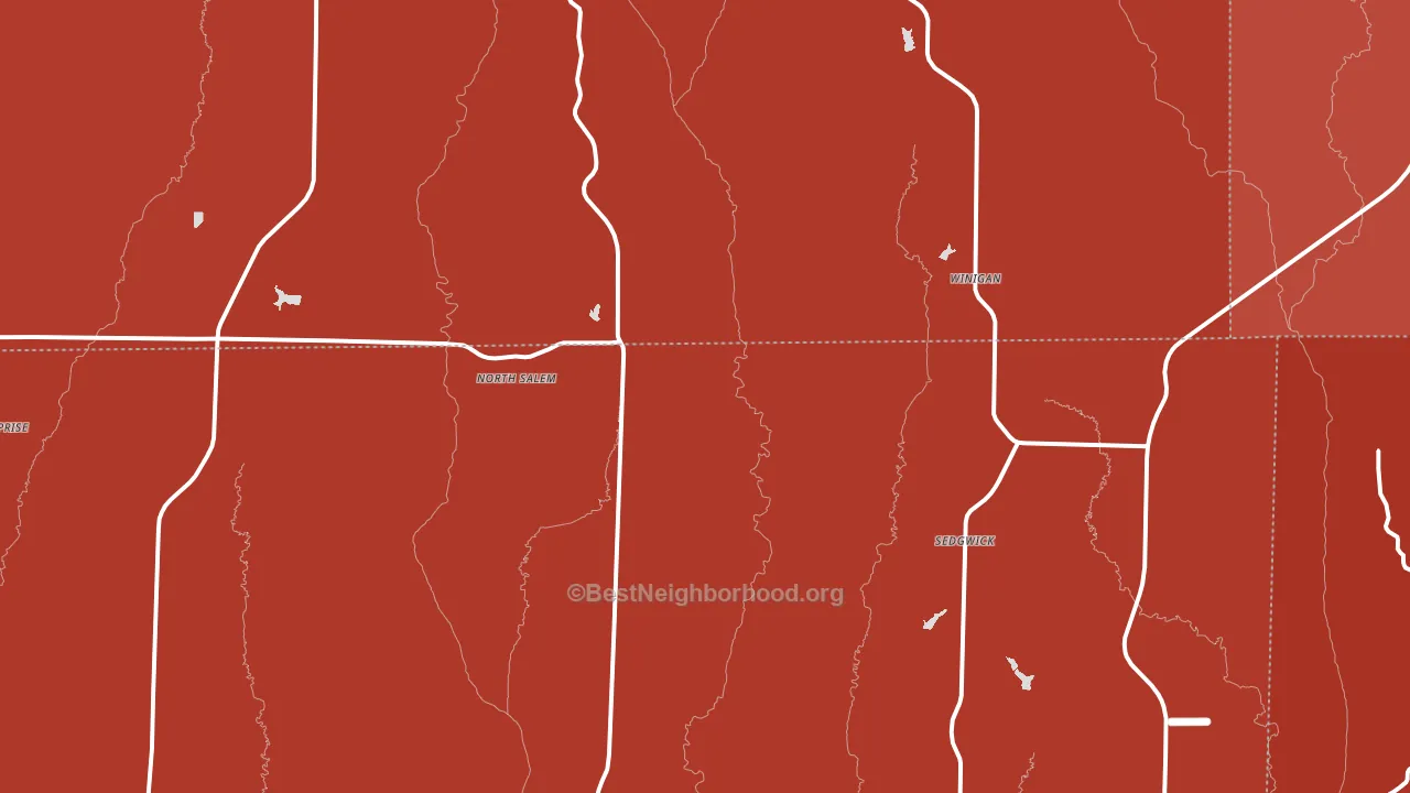 Winigan, MO block-group political-lean map