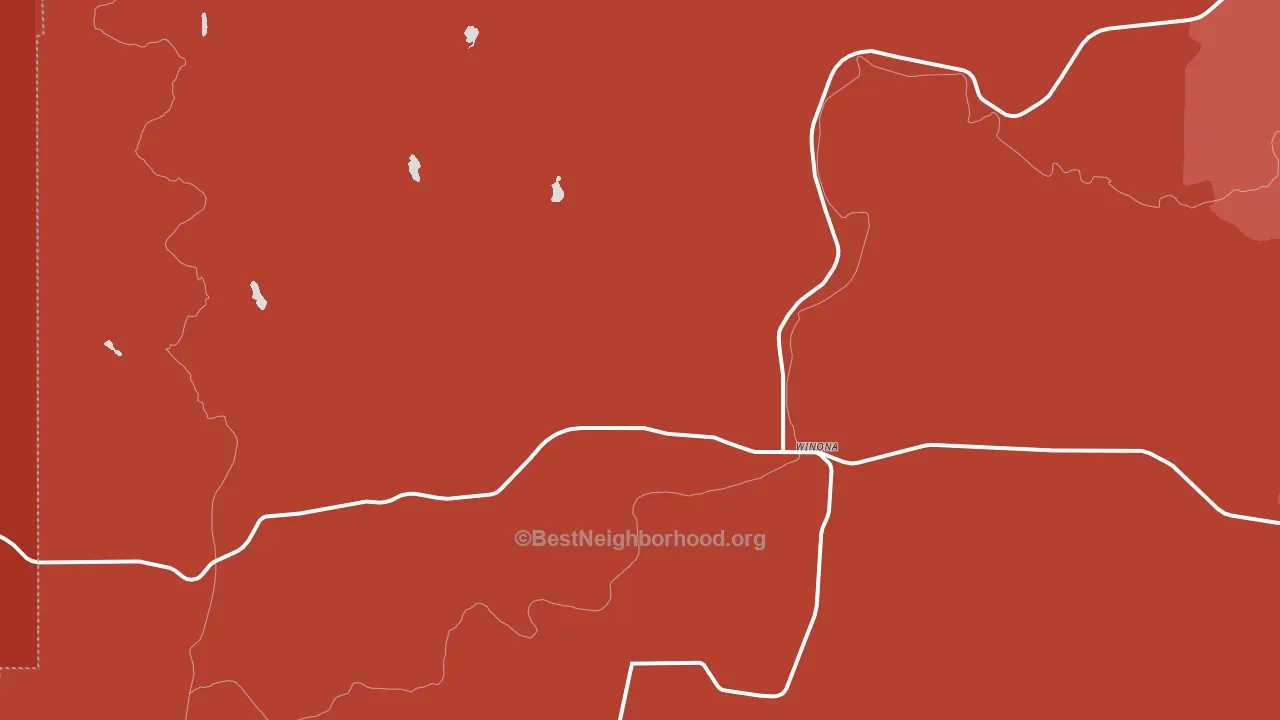 Winona, WA block-group political-lean map