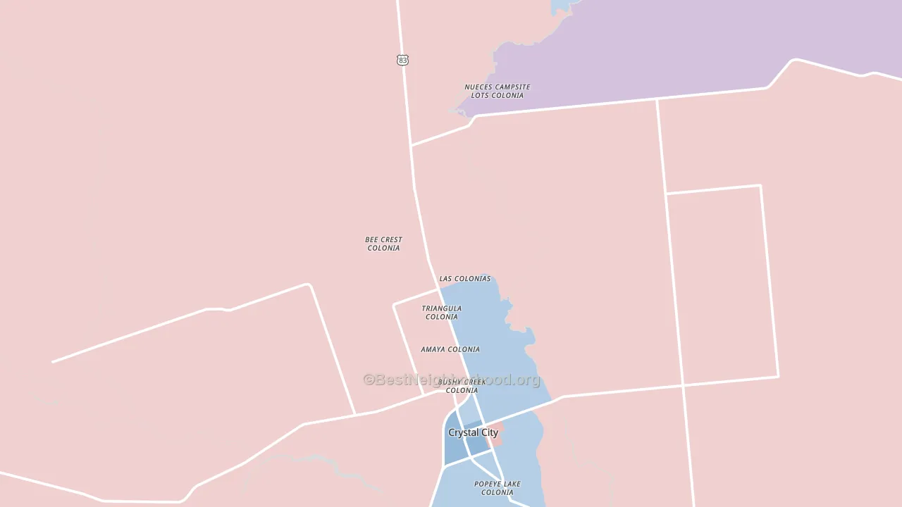Winter Haven, TX block-group political-lean map