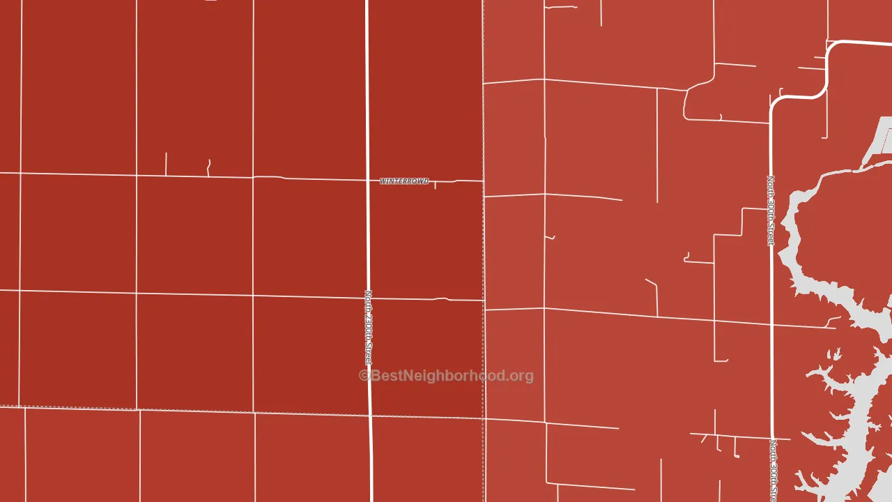 Winterrowd, IL block-group political-lean map