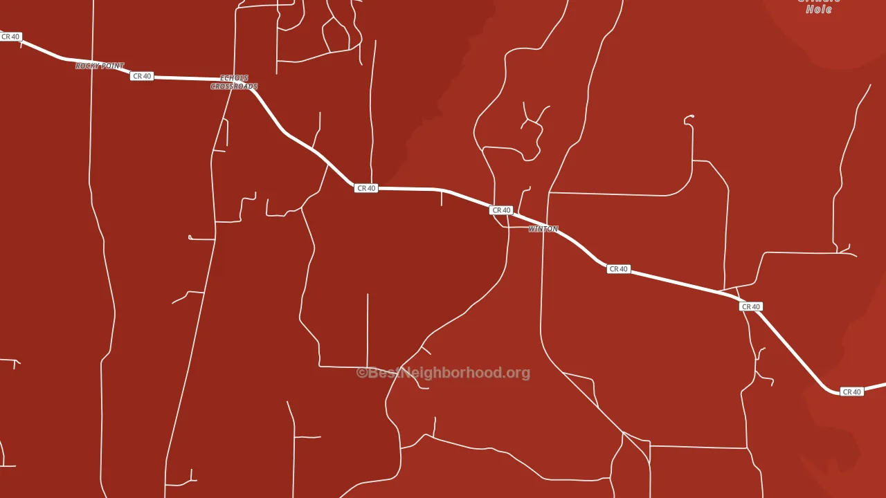 Winton, AL block-group political-lean map