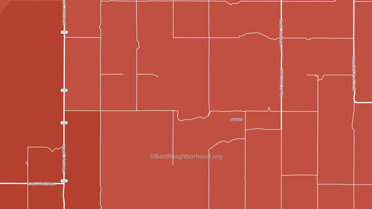Withrow, WA block-group political-lean map