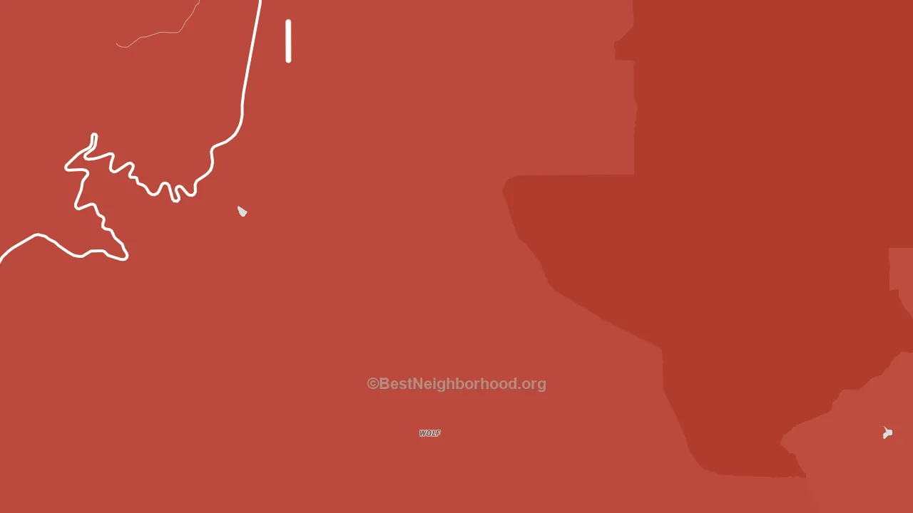 Wolf, WY block-group political-lean map