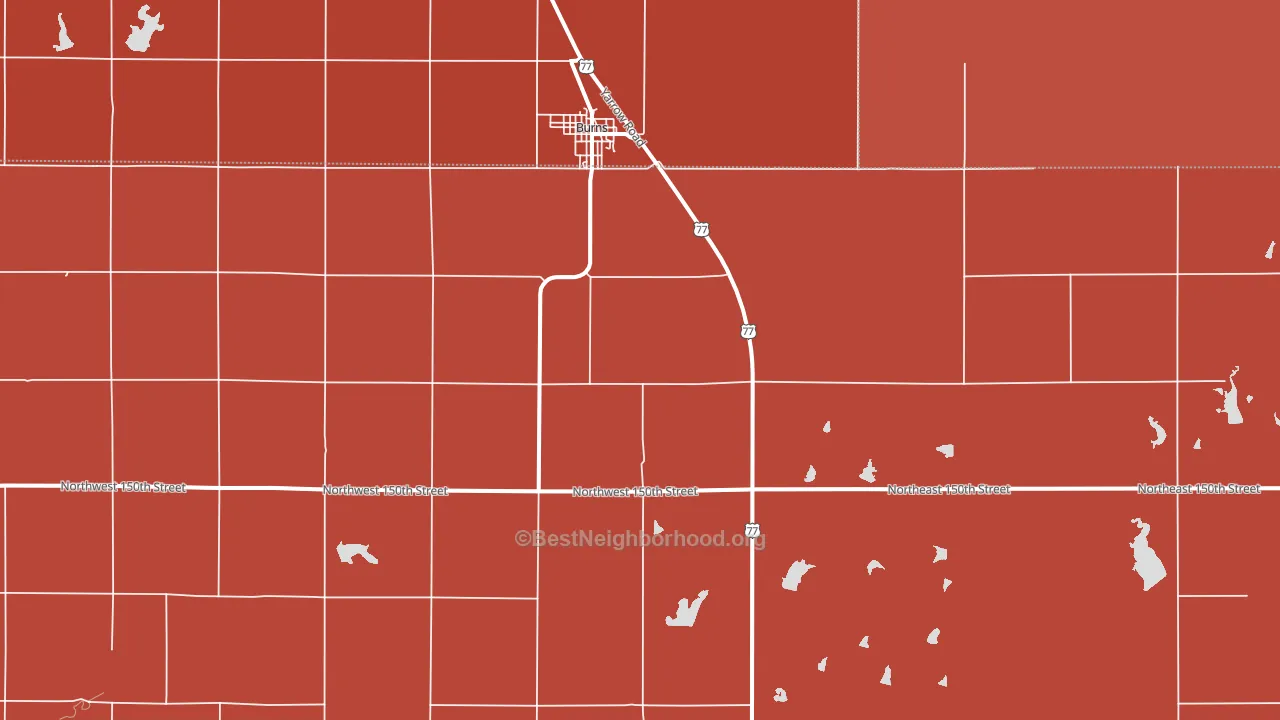 Wonsevu, KS block-group political-lean map