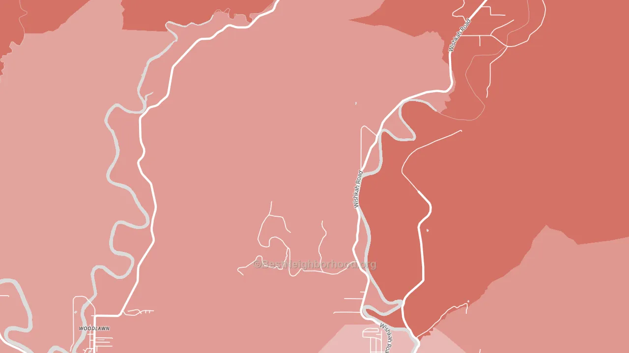 Woodlawn, WA block-group political-lean map