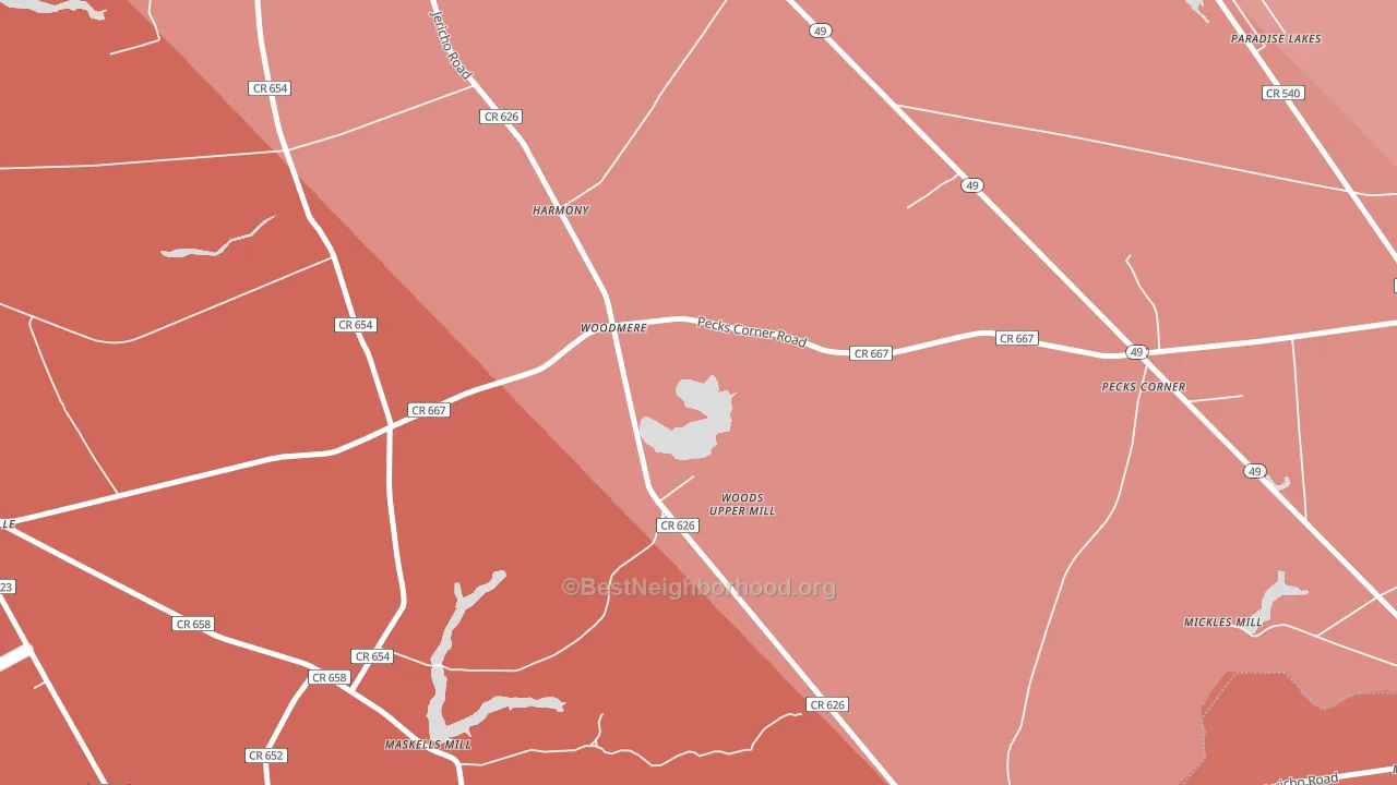 Woodmere, NJ block-group political-lean map