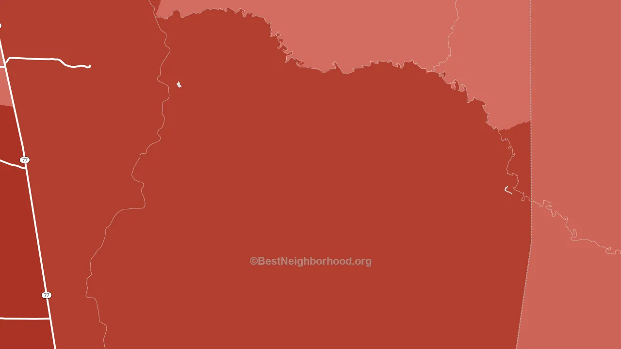 Woodruff, AZ block-group political-lean map