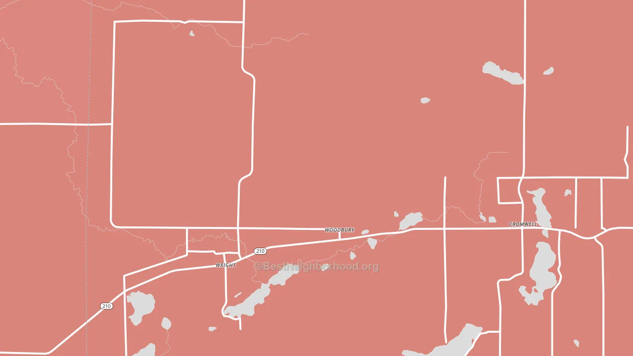Wright, MN block-group political-lean map