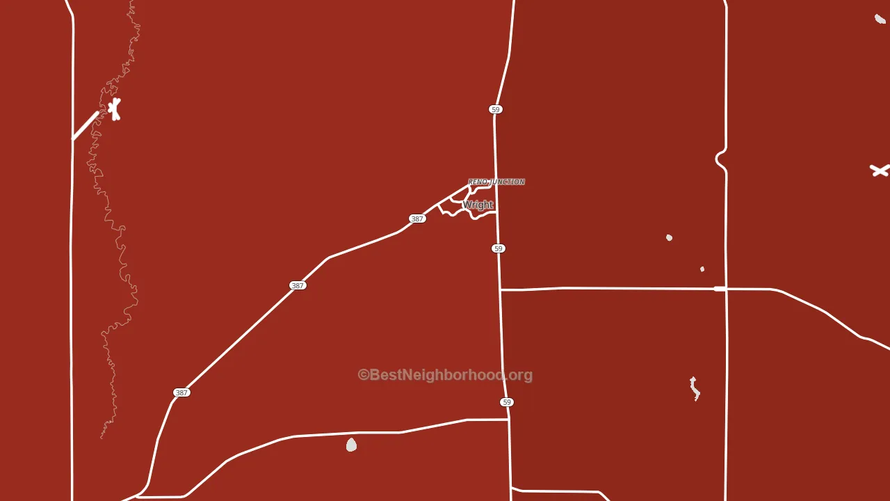 Wright, WY block-group political-lean map