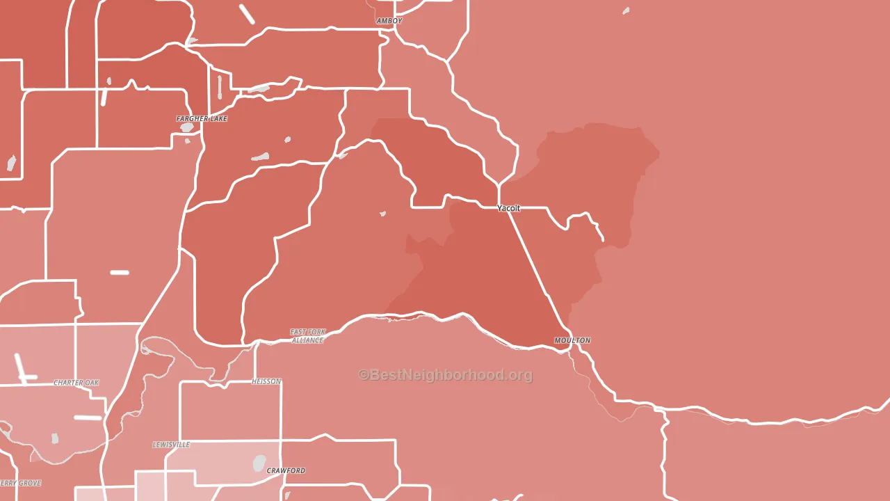 Yacolt, WA block-group political-lean map