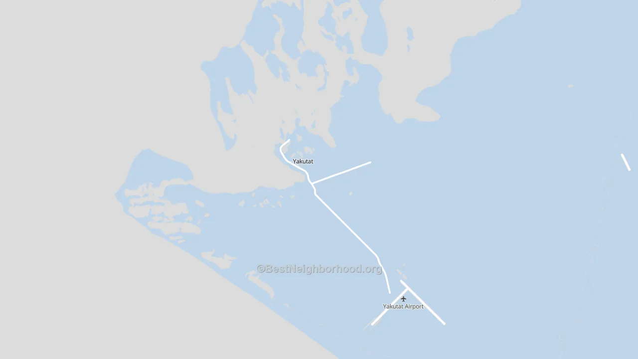 Yakutat, AK block-group political-lean map