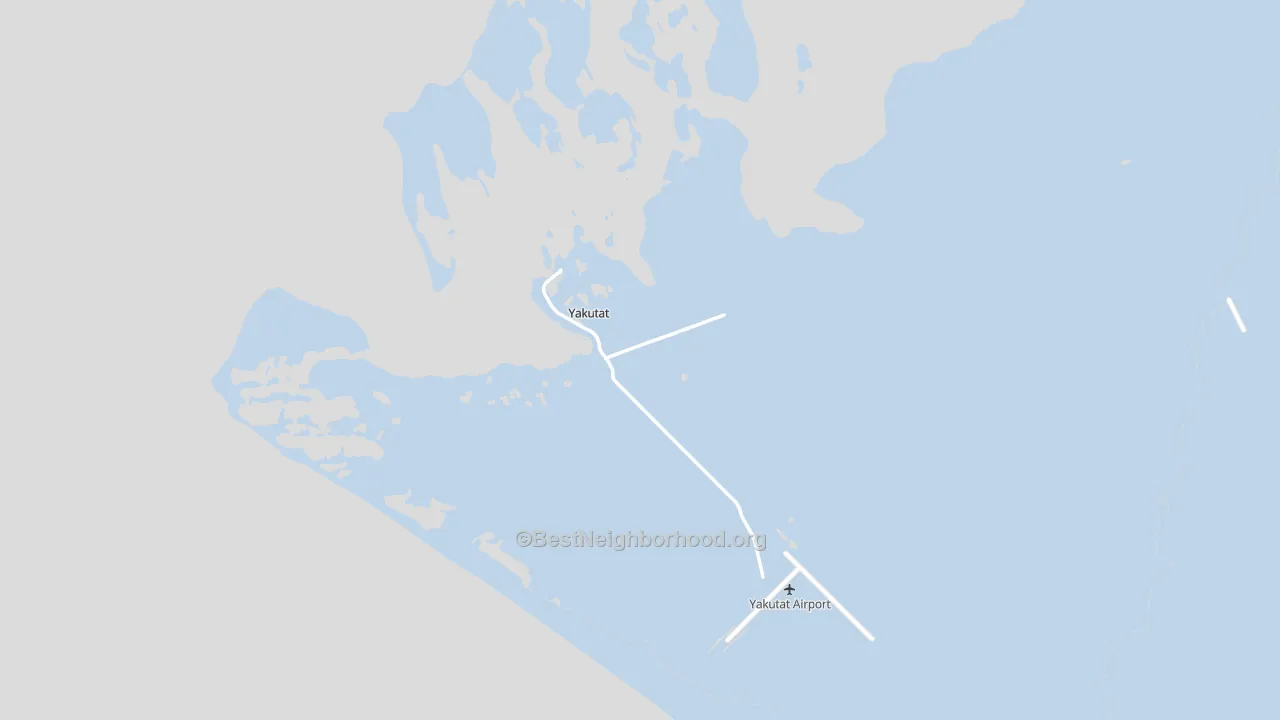 Yakutat City and Borough, AK block-group political-lean map