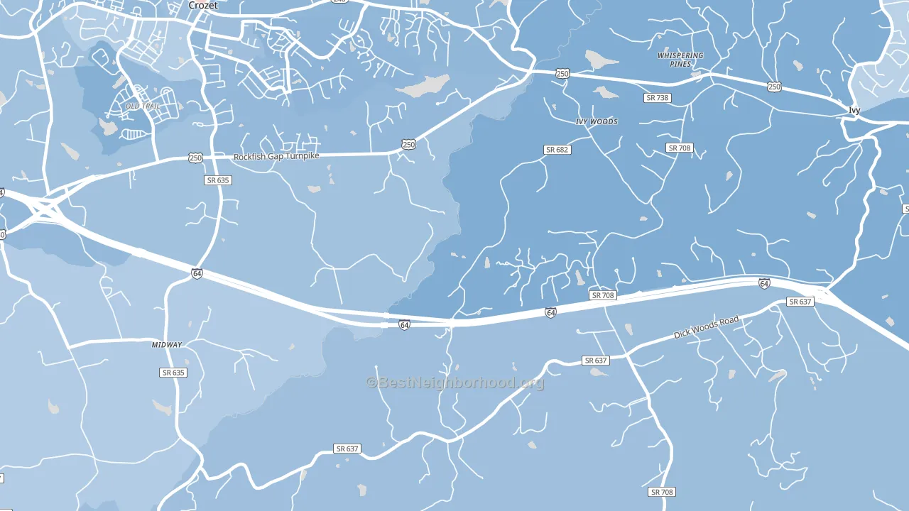 Yancey Mills, VA block-group political-lean map