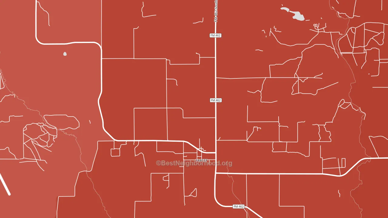 Yancey, TX block-group political-lean map