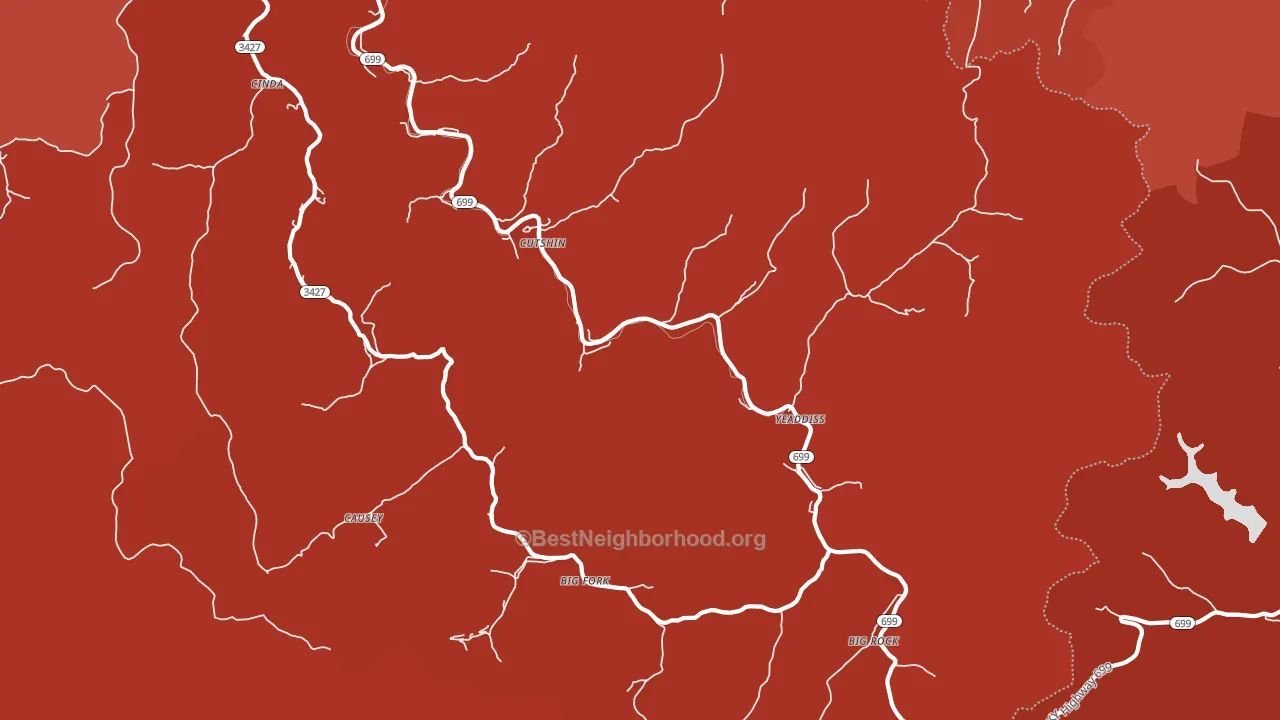 Yeaddiss, KY block-group political-lean map