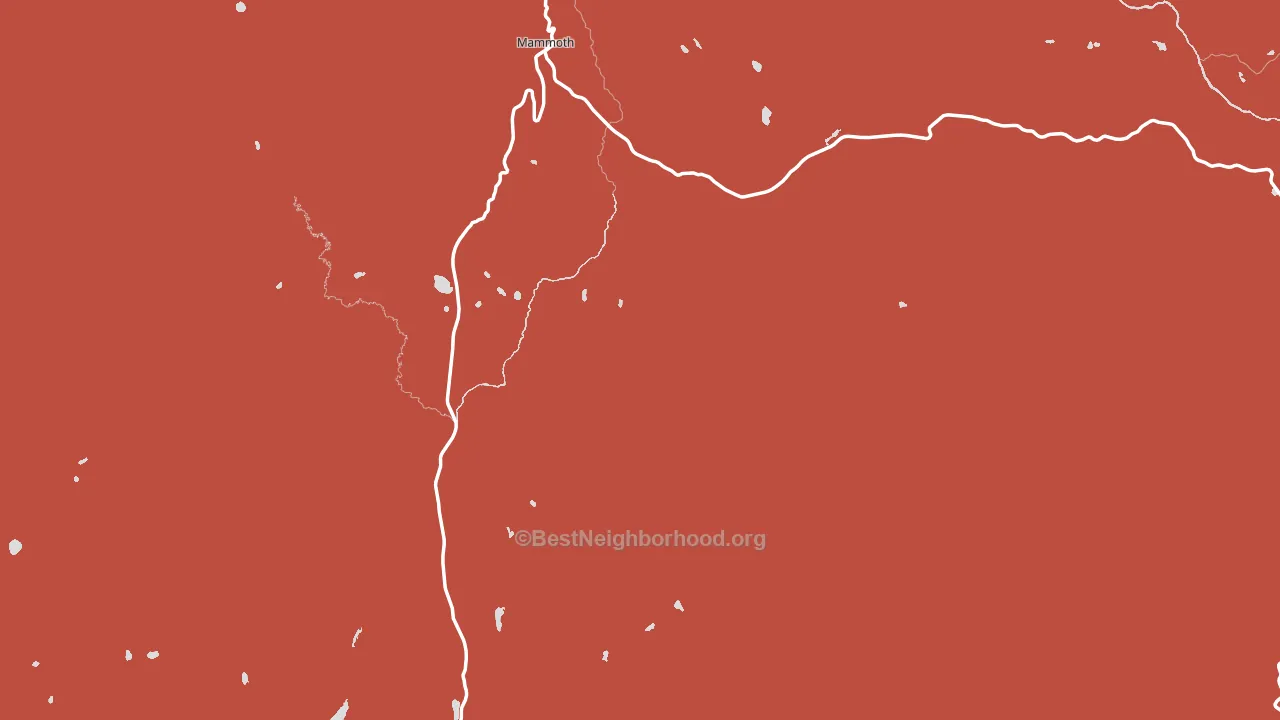 Yellowstone National Park, WY block-group political-lean map