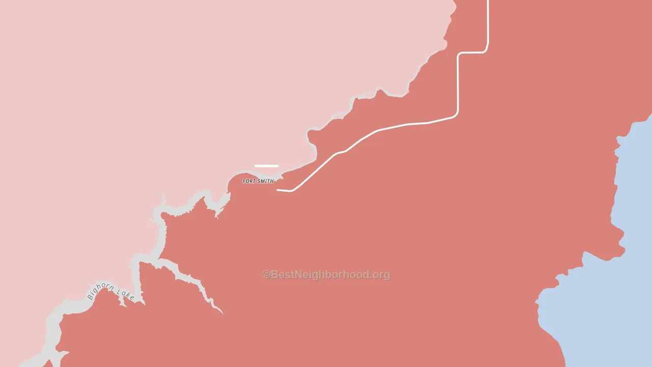 Yellowtail, MT block-group political-lean map
