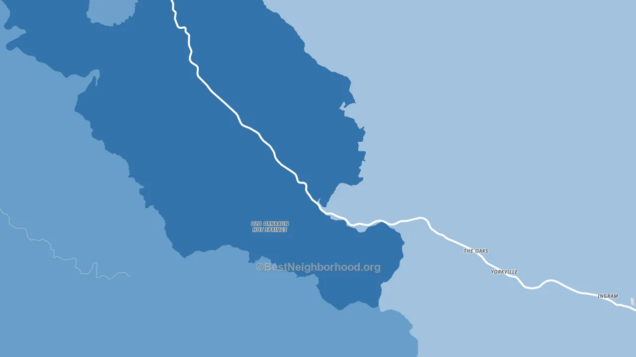 Yorkville, CA block-group political-lean map