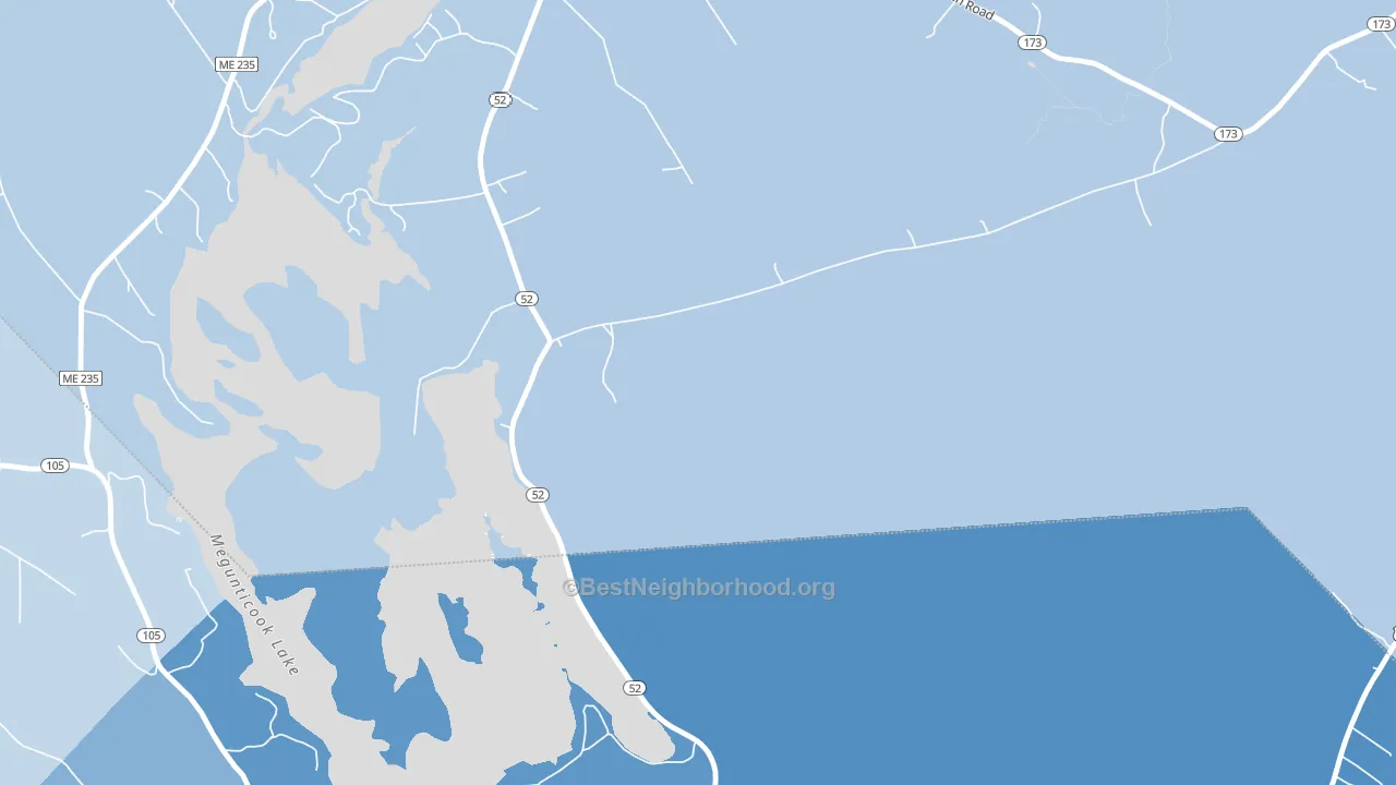 Youngtown, ME block-group political-lean map