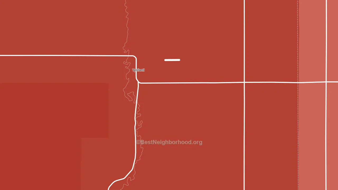 Ypsilanti, ND block-group political-lean map