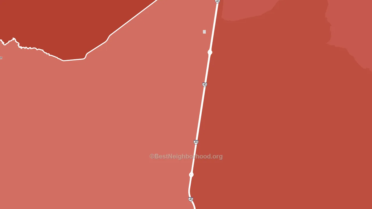 Yucca, AZ block-group political-lean map