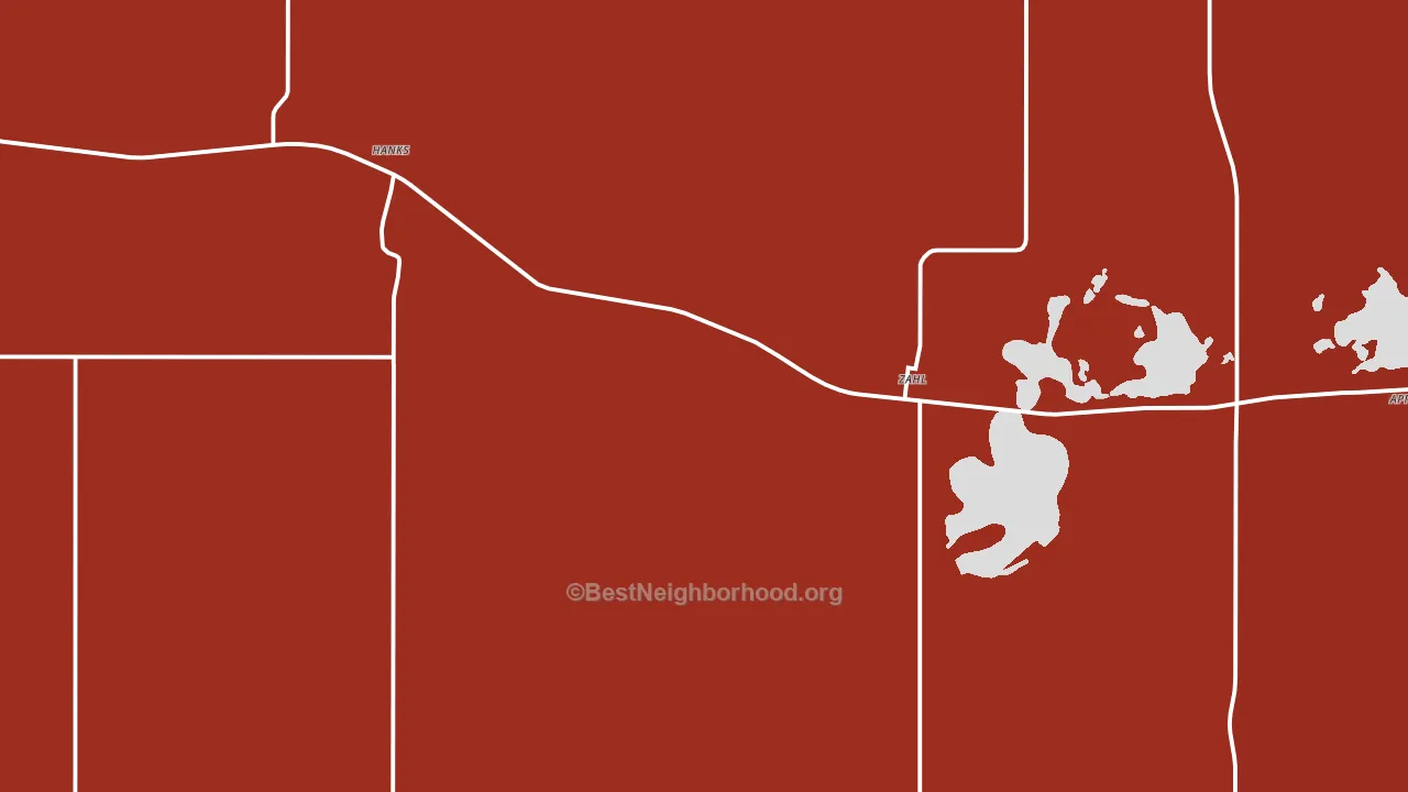 Zahl, ND block-group political-lean map