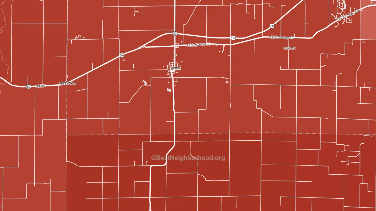 Zenith, IL block-group political-lean map