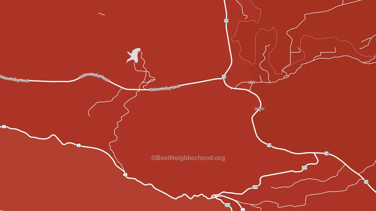 Zoe, OK block-group political-lean map