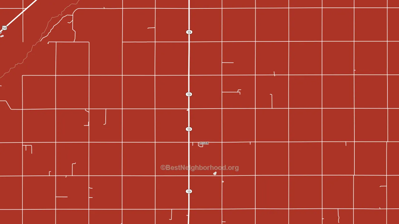 Zook, KS block-group political-lean map