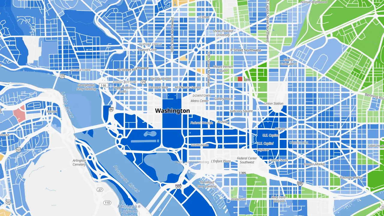 20045, DC map of race and ethnicity