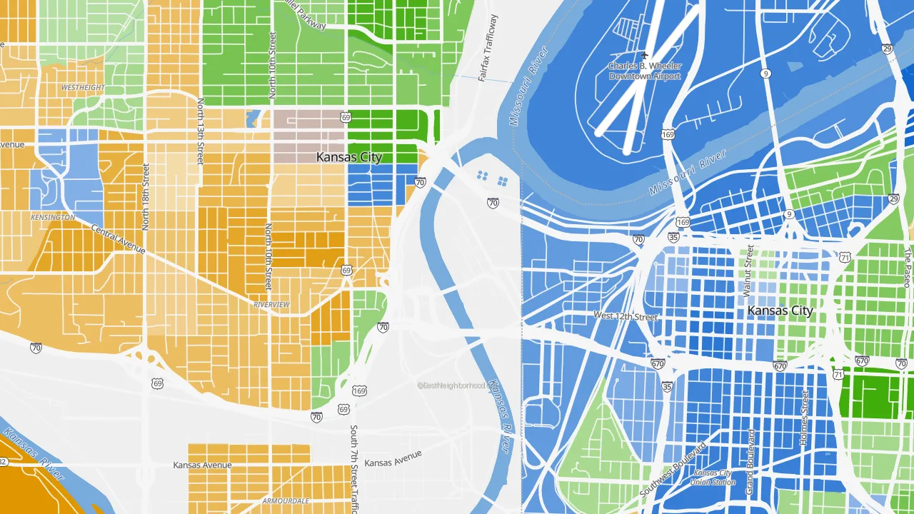 66118, KS map of race and ethnicity