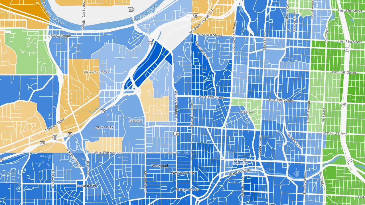 66160, KS map of race and ethnicity