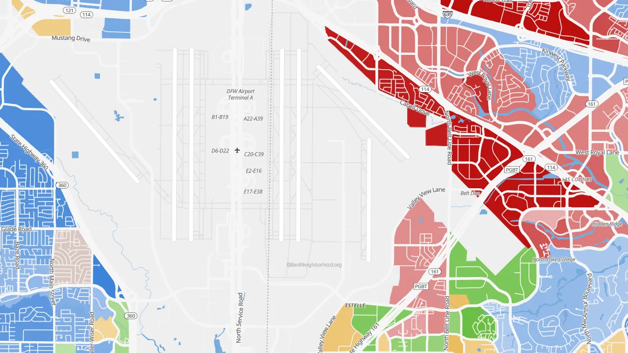 75261, TX map of race and ethnicity