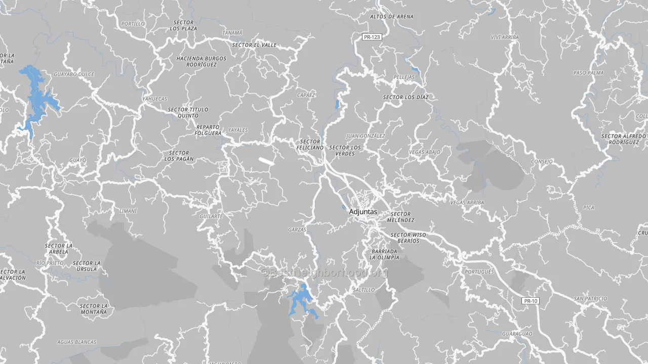 Transit Grade map of 00601, PR