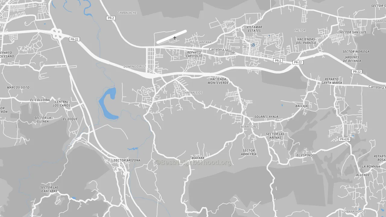 Transit Grade map of 00616, PR
