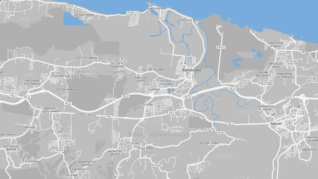 Transit Grade map of 00617, PR