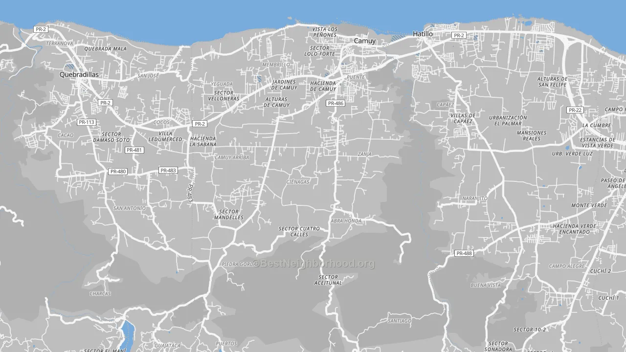 Transit Grade map of 00627, PR