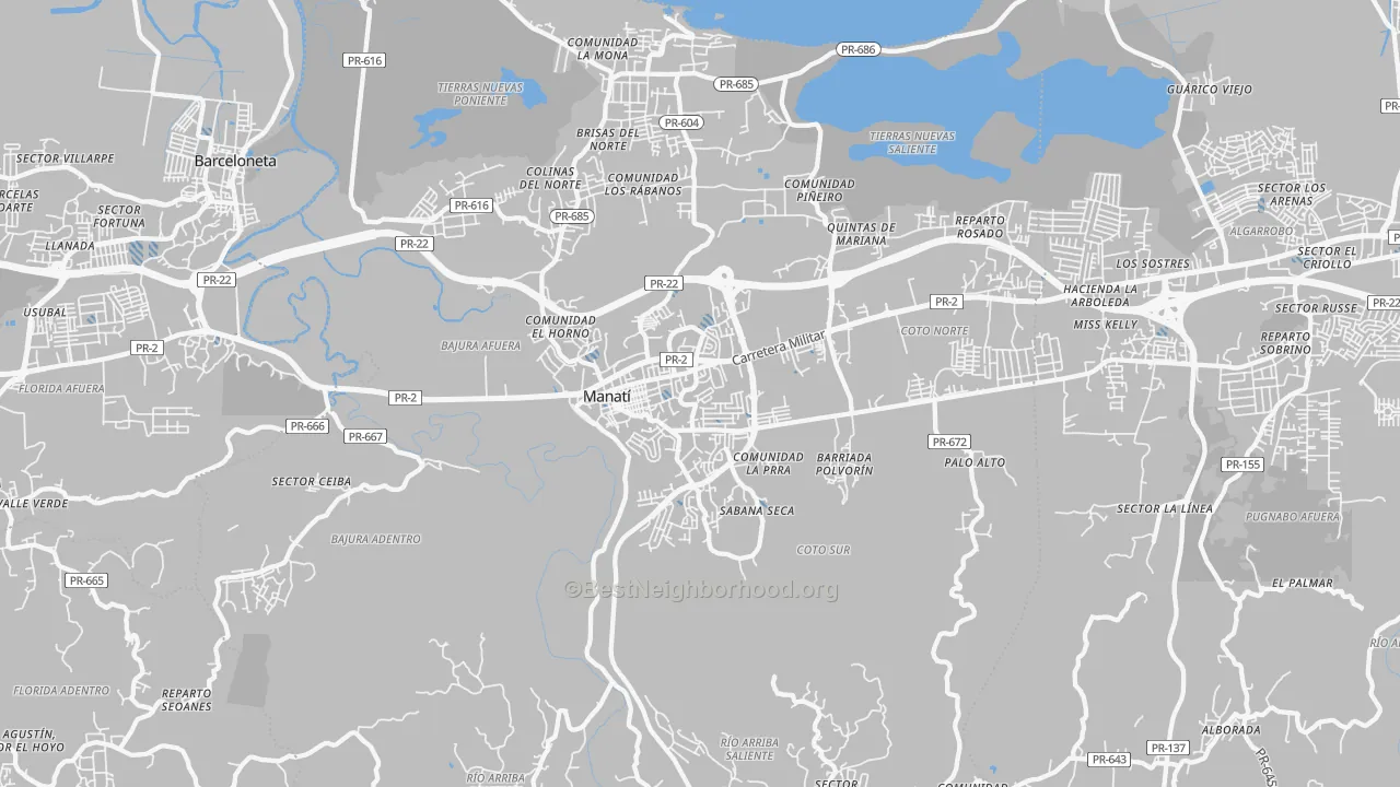 Transit Grade map of 00674, PR