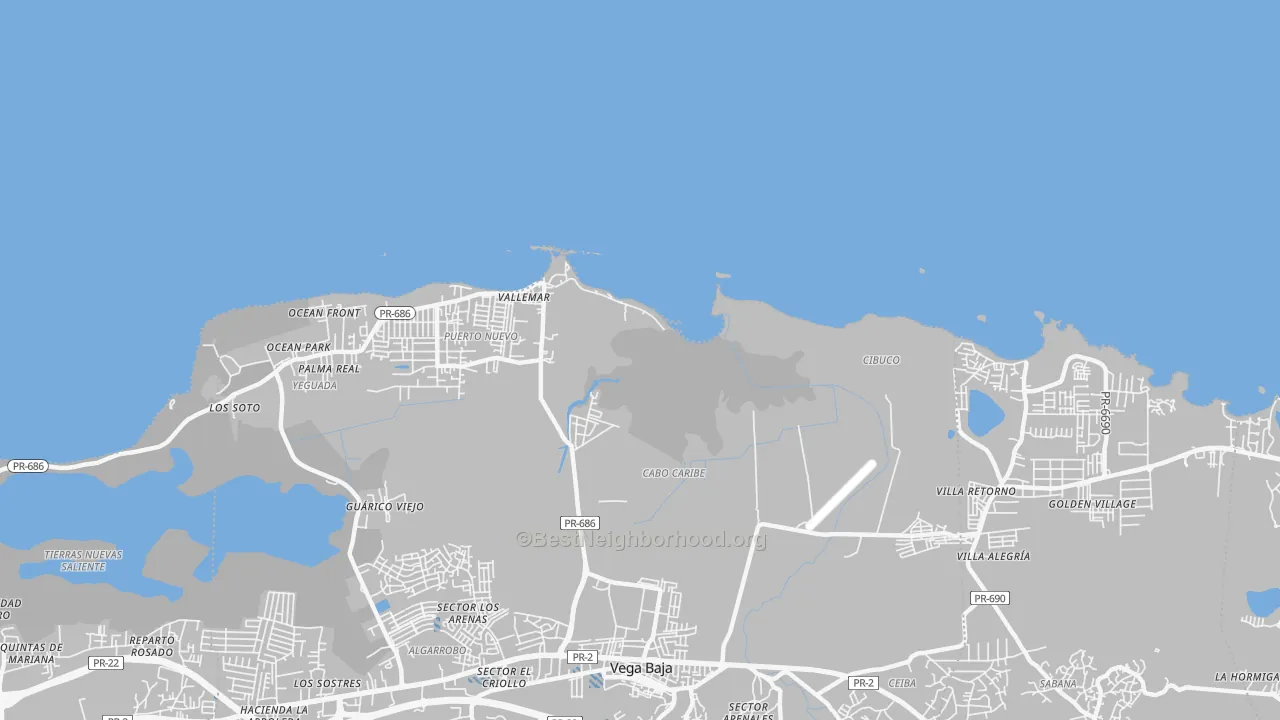 Transit Grade map of 00694, PR