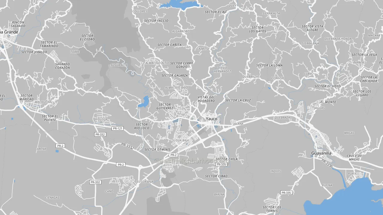 Transit Grade map of 00698, PR